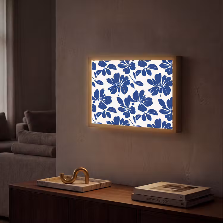 Lightbox - Wandlamp - Floraal - Modern - Blauw — 2