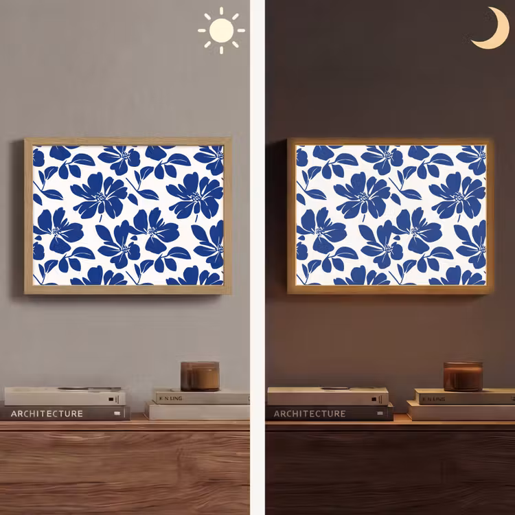 Lightbox - Wandlamp - Floraal - Modern - Blauw — 6