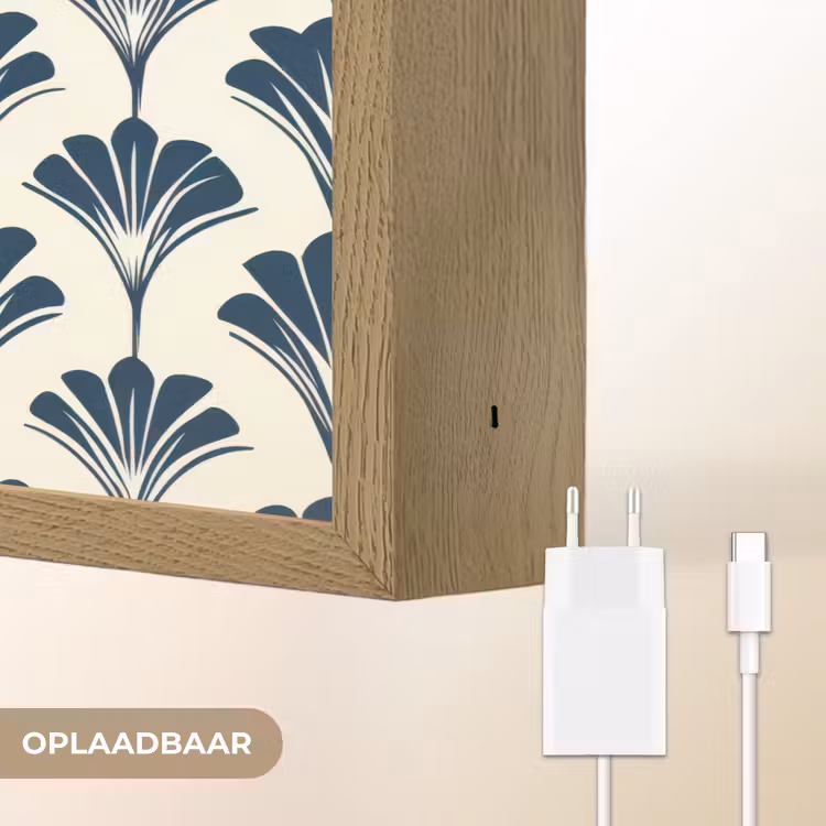 Lightbox - Wandlamp - Klassiek - Motief - Blauw — 7
