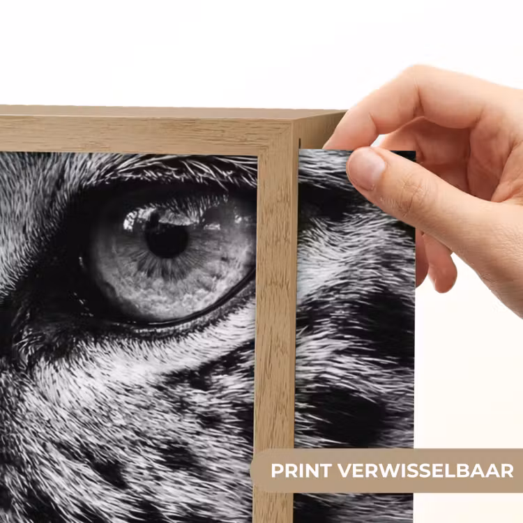 Lightbox - Wandlamp - Luipaard - Zwart - Wit - Oog — 5