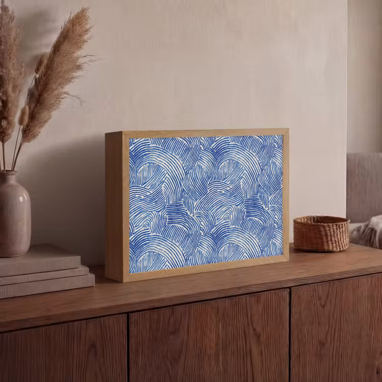 Lightbox - Wandlamp - Modern - Abstract - Blauw — 4