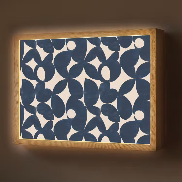 Lightbox - Wandlamp - Modern - Geometrisch - Blauw — 1