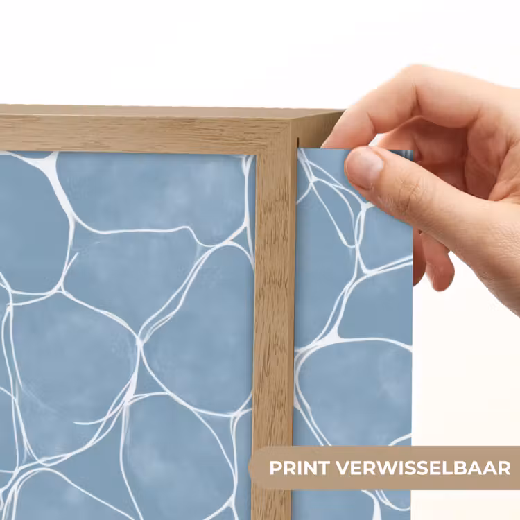 Lightbox - Wandlamp - Organisch - Patroon - Blauw — 5