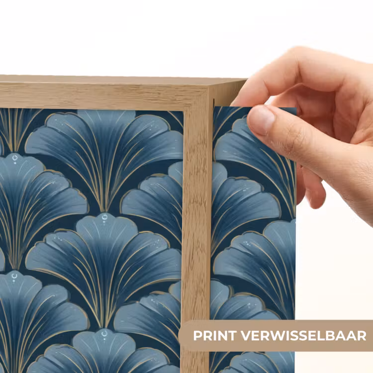Lightbox - Wandlamp - Patroon - Ginkgoblad - Blauw — 5