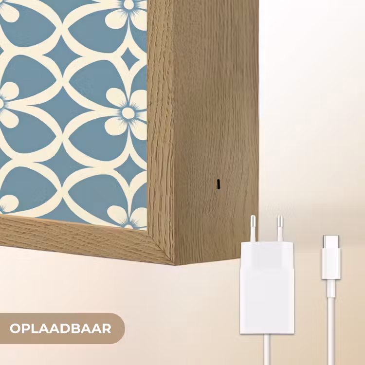 Lightbox - Wandlamp - Patroon - Symmetrisch - Blauw — 7