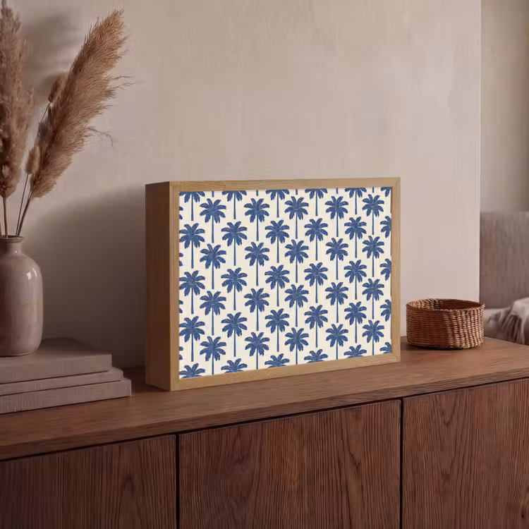 Lightbox - Wandlamp - Symmetrisch - Palm - Blauw — 4
