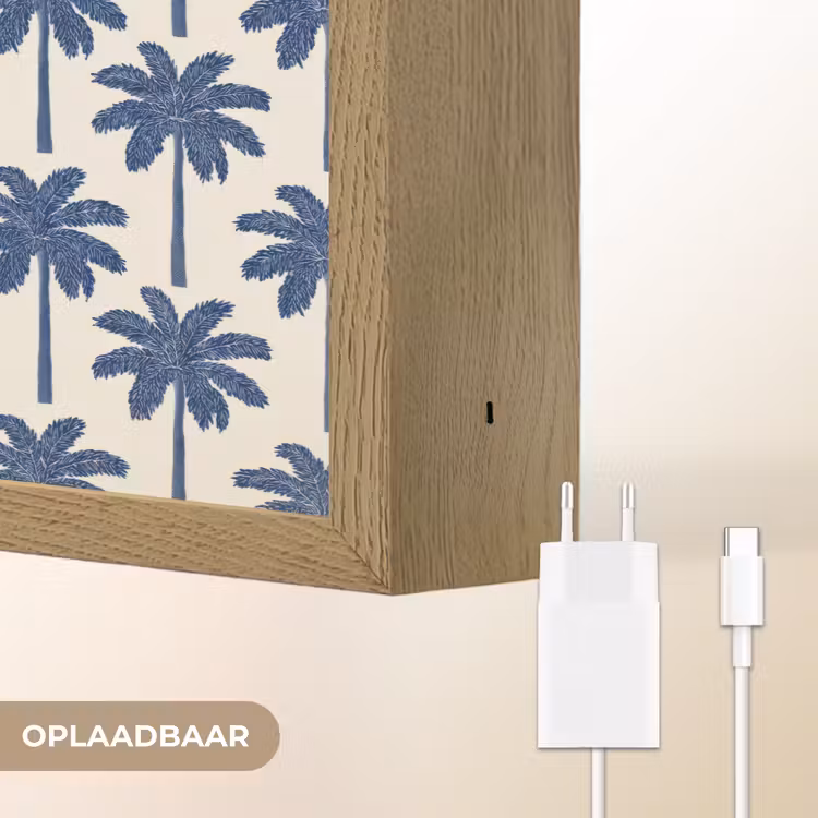Lightbox - Wandlamp - Symmetrisch - Palm - Blauw — 7