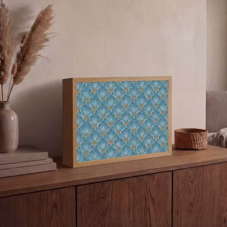 Lightbox - Wandlamp - Symmetrisch - Patroon - Blauw — 4