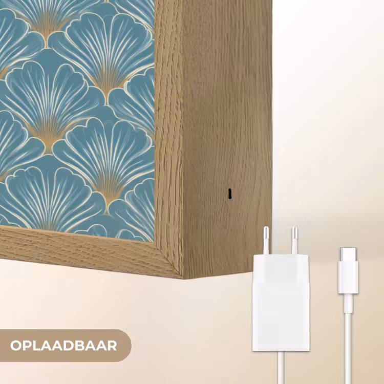 Lightbox - Wandlamp - Symmetrisch - Patroon - Blauw — 7
