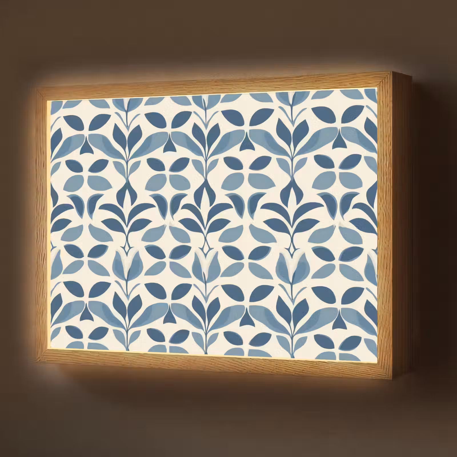 Lightbox - Wandlamp - Flora - Modern - Blauw — 1