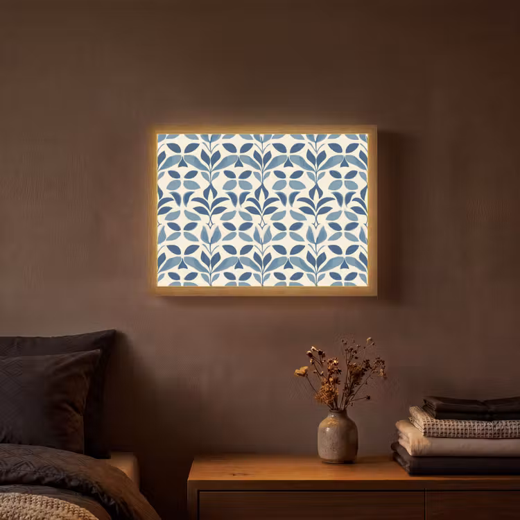 Lightbox - Wandlamp - Flora - Modern - Blauw — 3