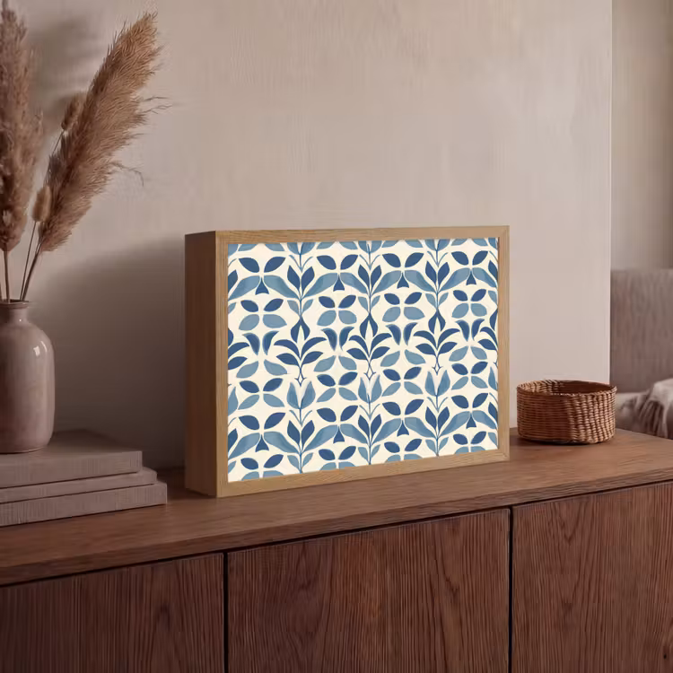 Lightbox - Wandlamp - Flora - Modern - Blauw — 4