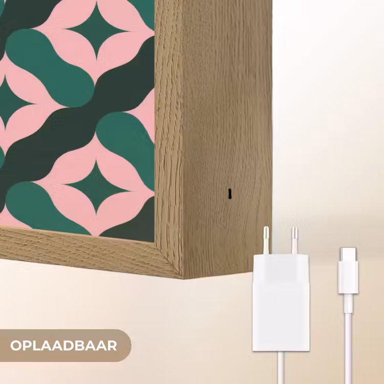 Lightbox - Wandlamp - Groen - Roze - Retro - Sterren — 7