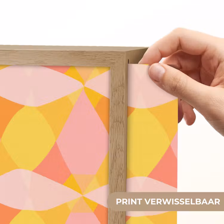 Lightbox - Wandlamp - Kleurrijk - Ruitpatroon - Bladvormen — 5