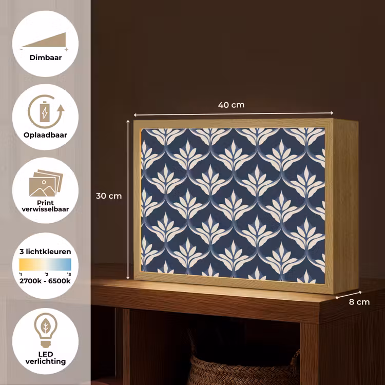 Lightbox - Wandlamp - Modern - Ontwerp - Blauw — 10