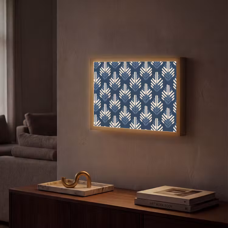 Lightbox - Wandlamp - Modern - Patroon - Blauw — 2