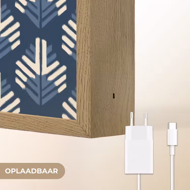 Lightbox - Wandlamp - Modern - Patroon - Blauw — 7