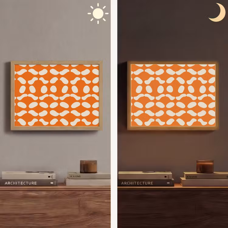 Lightbox - Wandlamp - Oranje - Organische vormen - Wit — 6