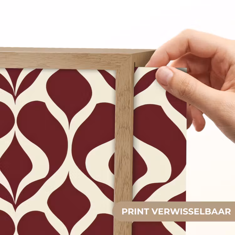 Lightbox - Wandlamp - Rood - Druppelpatroon - Grafisch — 5