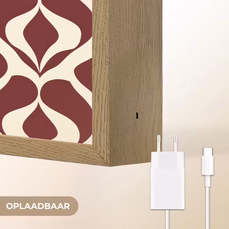 Lightbox - Wandlamp - Rood - Druppelpatroon - Grafisch — 7