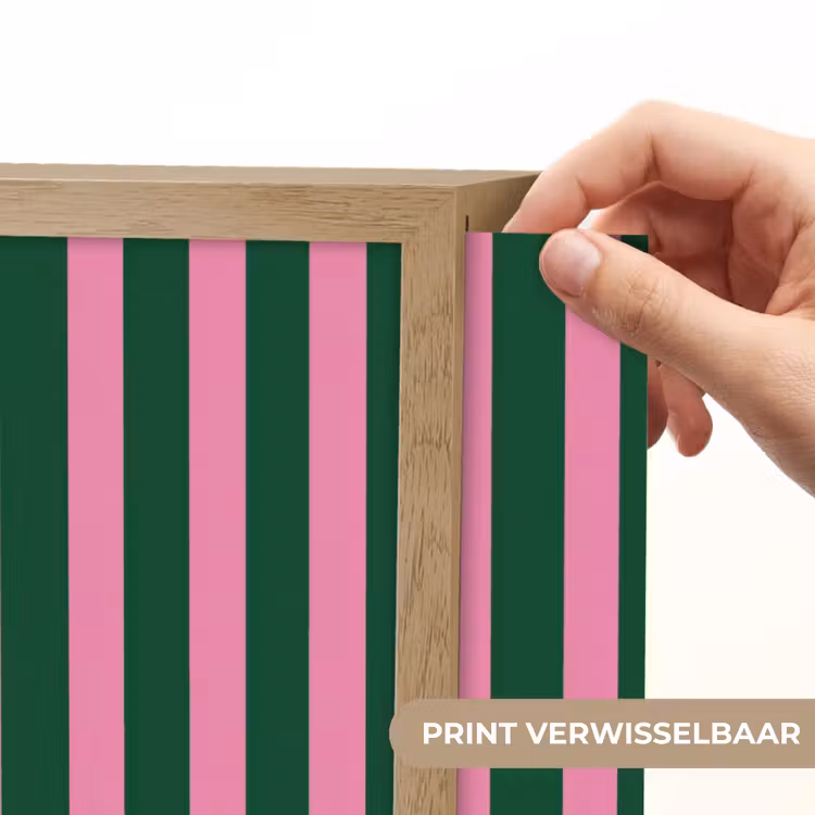 Lightbox - Wandlamp - Verticale strepen - Groen - Roze — 5