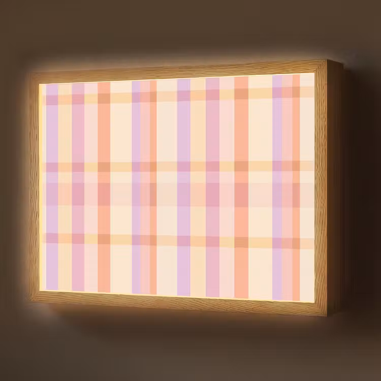 Lightbox - Wandlamp - Pastel - uitpatroon - Geometrisch — 1