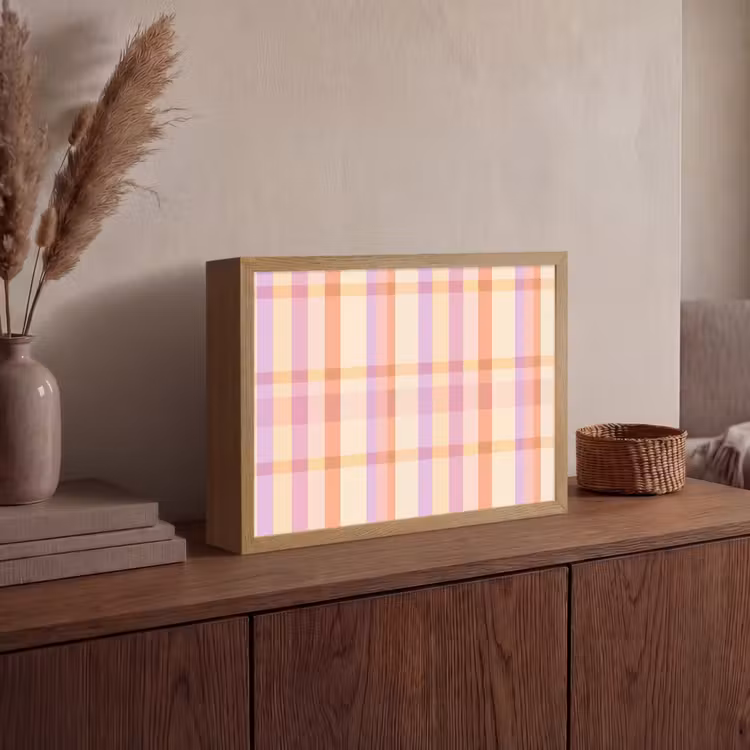 Lightbox - Wandlamp - Pastel - uitpatroon - Geometrisch — 4