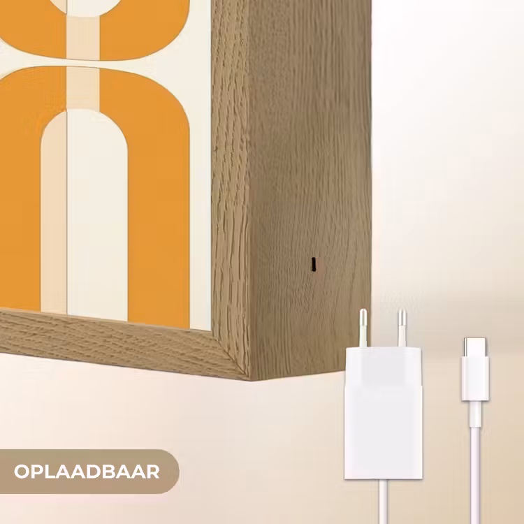 Lightbox - Wandlamp - U-vorm - Retro - Oranje — 7