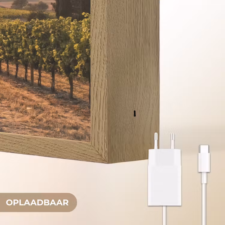 Lightbox - Wandlamp - Wijngaard - Zonsondergang - Landschap — 7