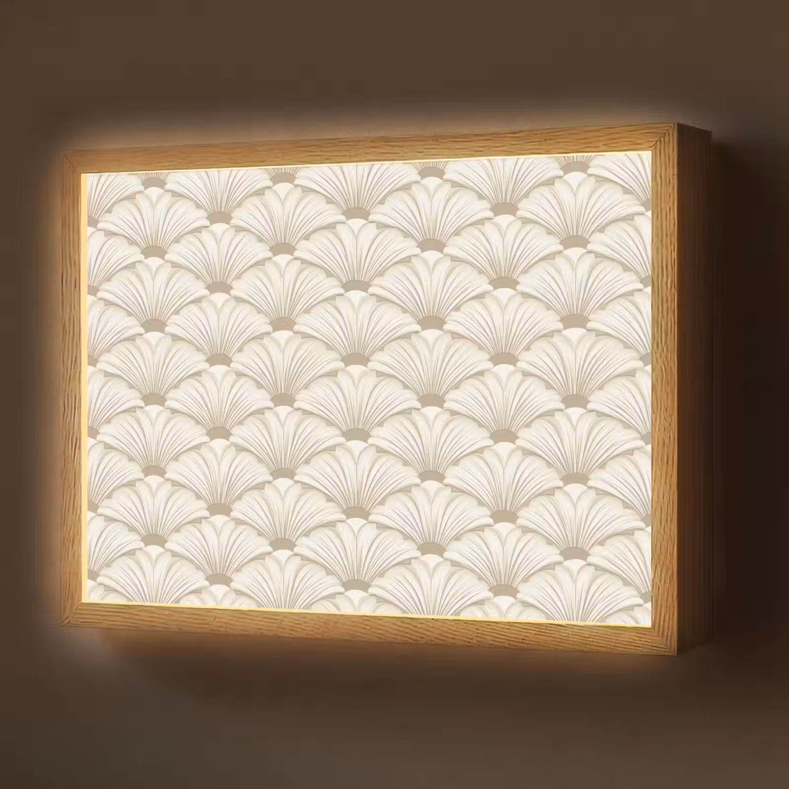 Lightbox - Wandlamp - Klassiek - Art - Beige — 1