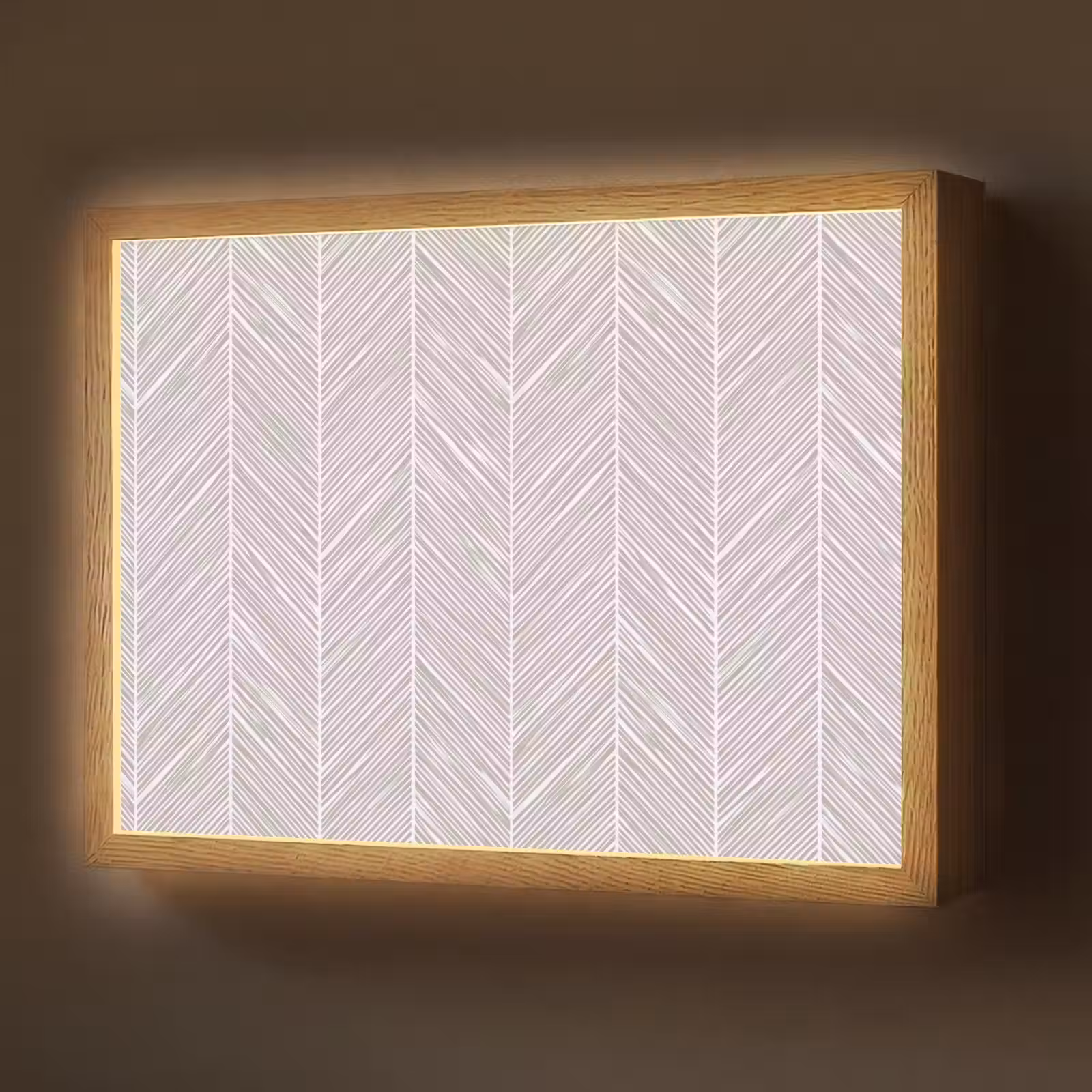 Lightbox - Wandlamp - Klassiek - Visgraat - Grijs — 1