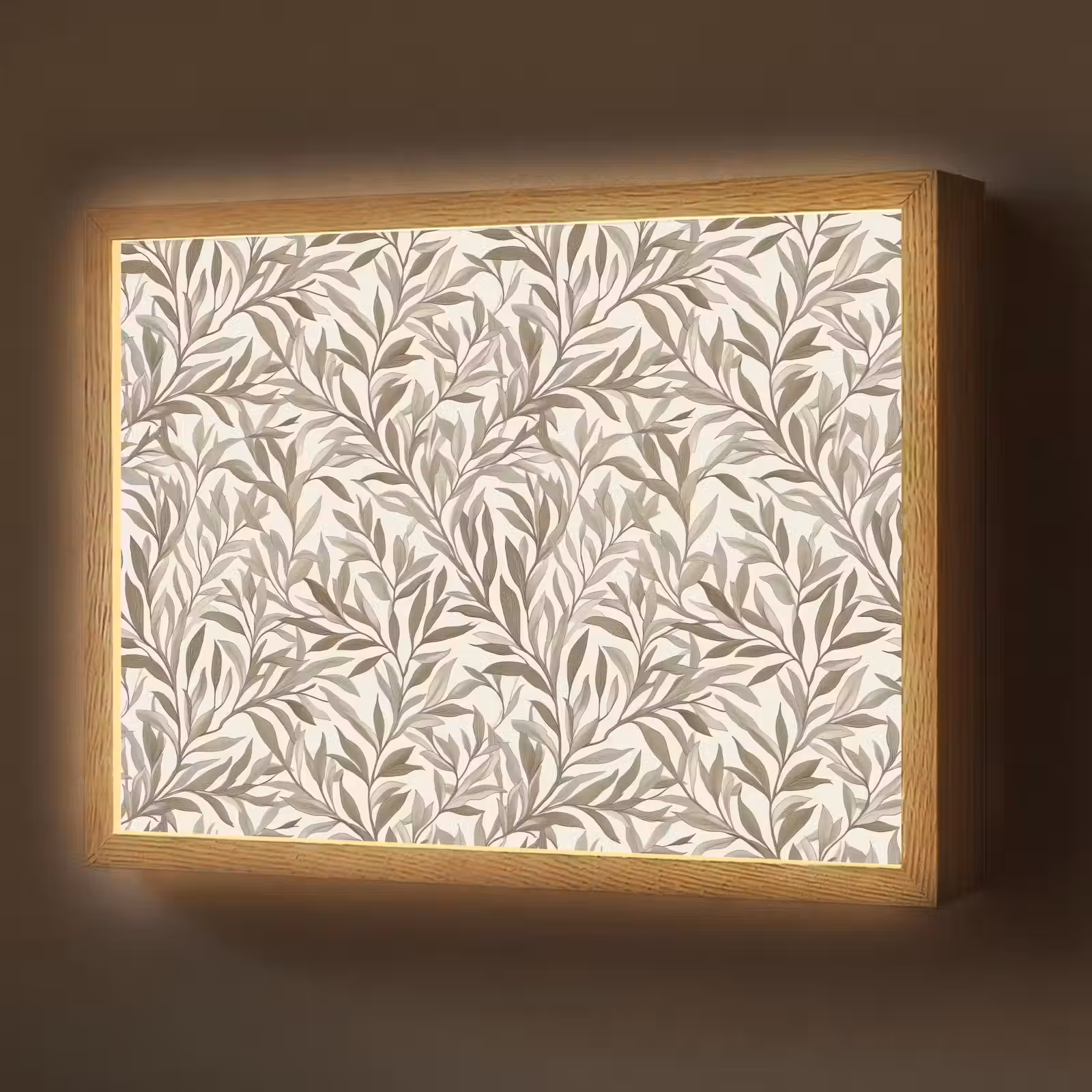 Lightbox - Wandlamp - Takken - Botanisch - Taupe — 1