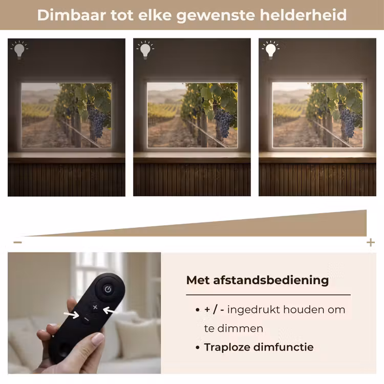 Lightbox - Wandlamp - Druiven - Wijngaard - Zonlicht — 9