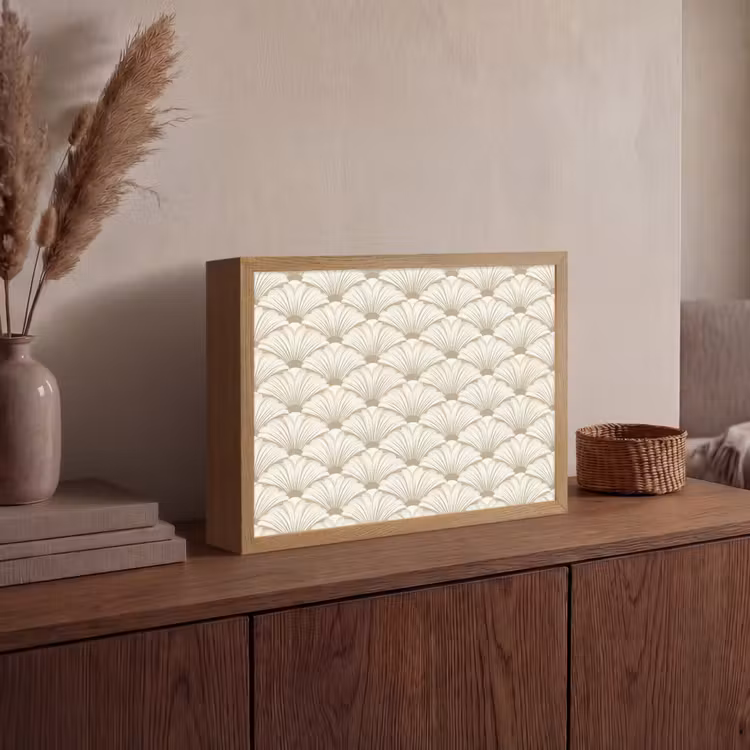 Lightbox - Wandlamp - Klassiek - Art - Beige — 4