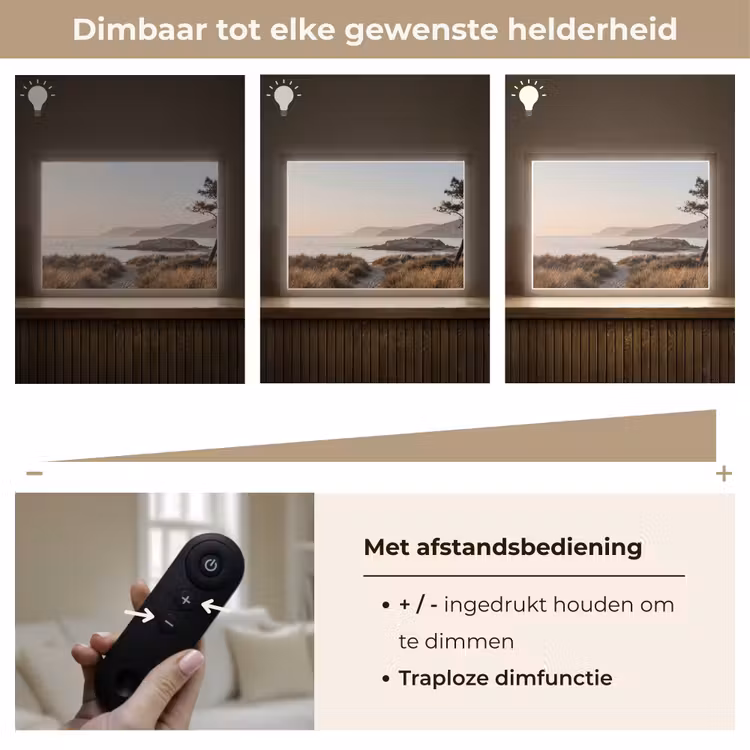 Lightbox - Wandlamp - Landschap - Kust - Duinen — 9