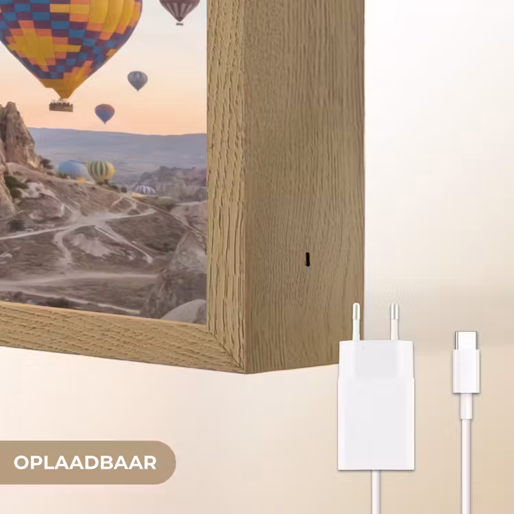 Lightbox - Wandlamp - Luchtballonnen - Rotsen - Zonsopgang — 7