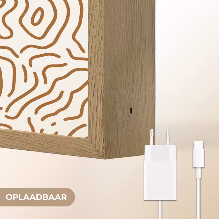 Lightbox - Wandlamp - Minimalistisch - Patroon - Terracotta — 7