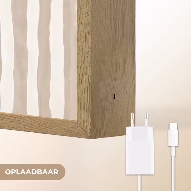 Lightbox - Wandlamp - Minimalistisch - Strepen - Beige — 7