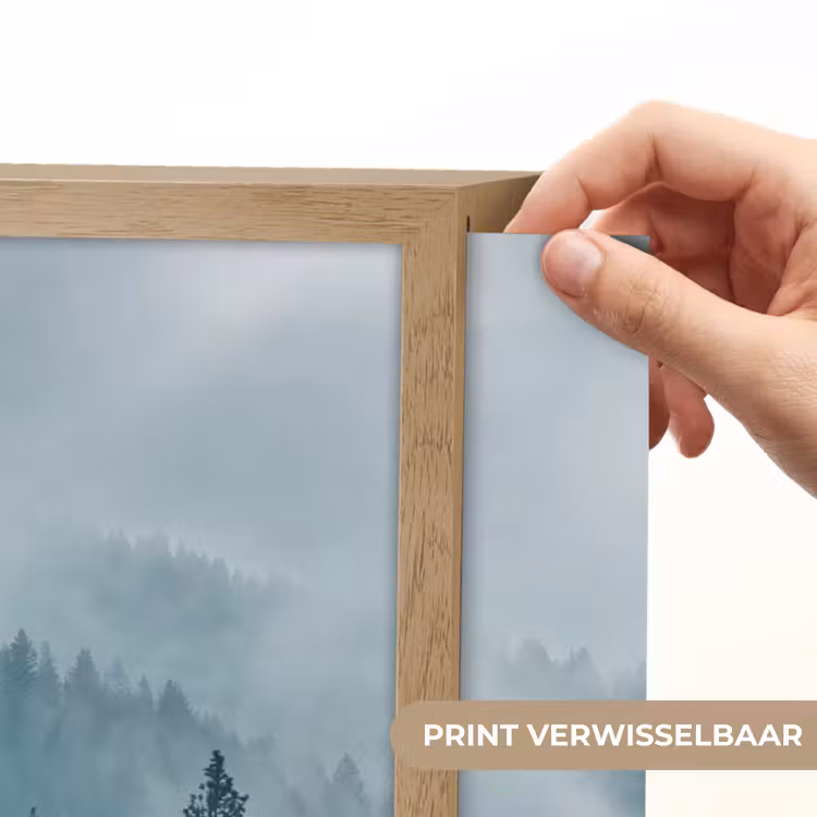 Lightbox - Wandlamp - Naaldwoud - Bergen - Mist — 5
