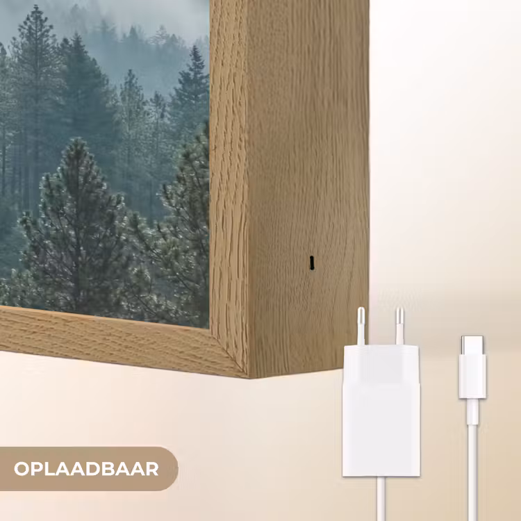 Lightbox - Wandlamp - Naaldwoud - Bergen - Mist — 7