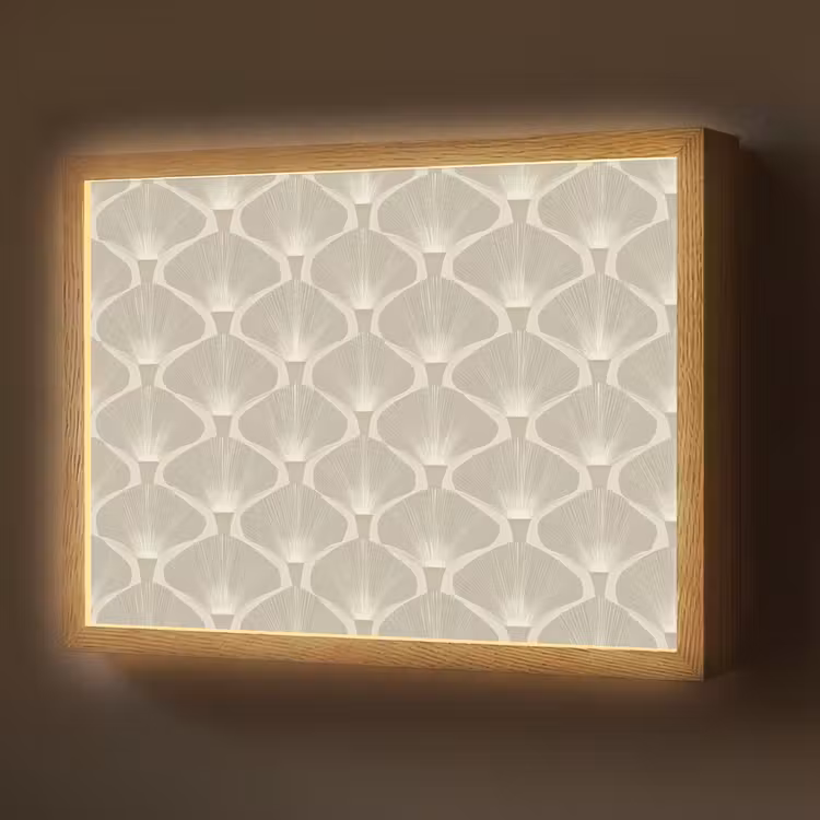 Lightbox - Wandlamp - Paneel - Ginkgo - Zand — 1