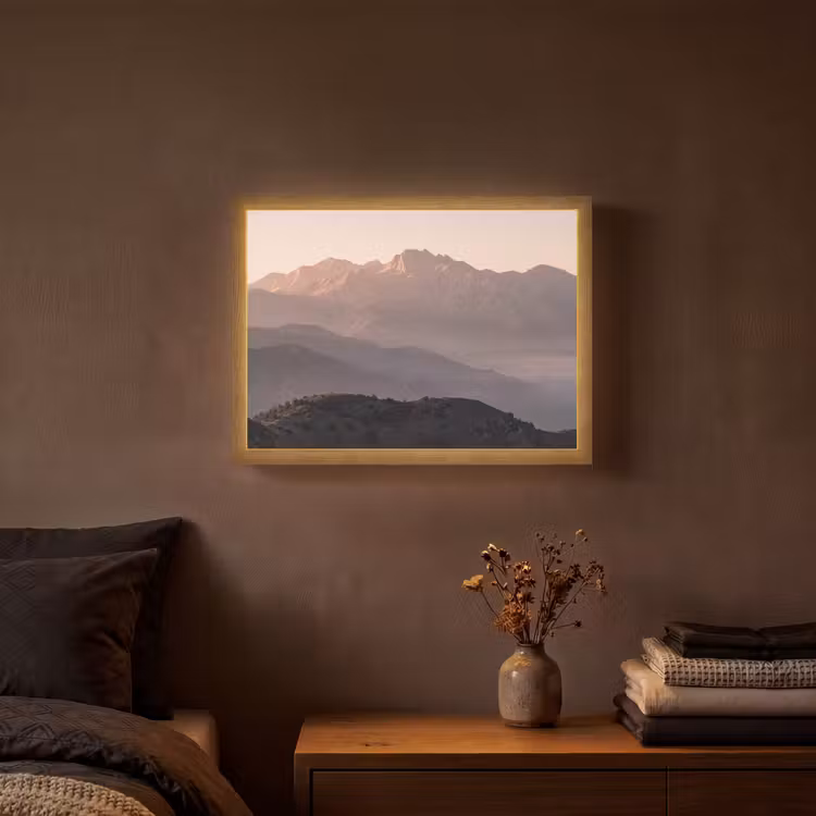 Lightbox - Wandlamp - Panorama - Landschap - Bergen — 3