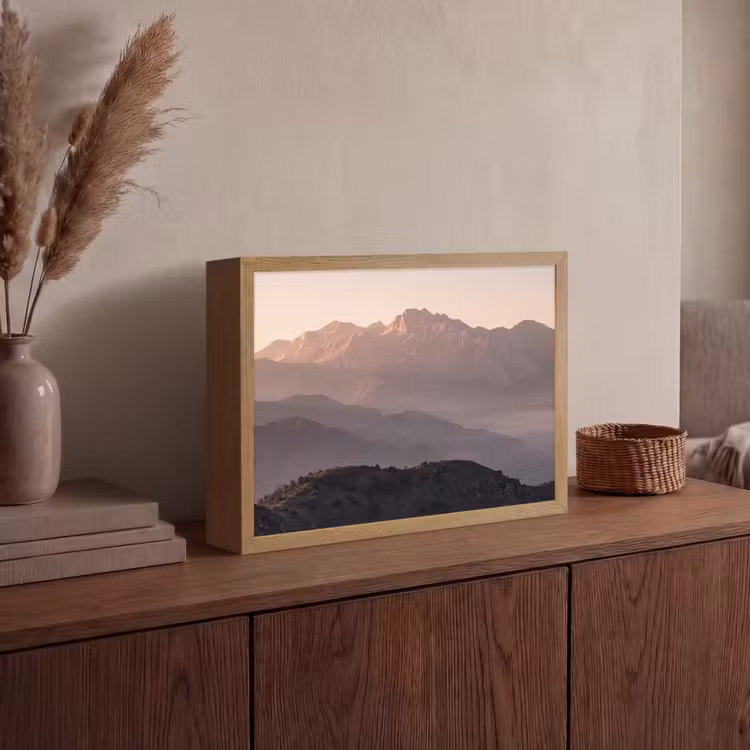 Lightbox - Wandlamp - Panorama - Landschap - Bergen — 4