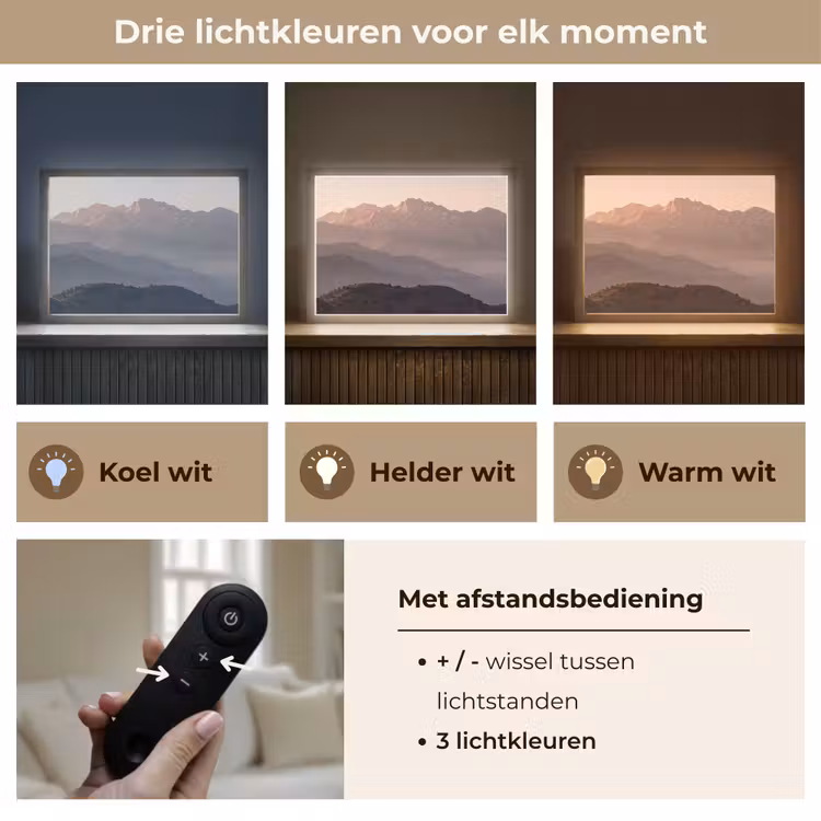 Lightbox - Wandlamp - Panorama - Landschap - Bergen — 8