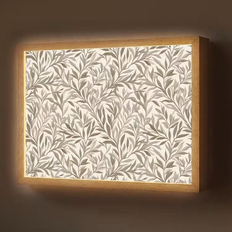 Lightbox - Wandlamp - Takken - Botanisch - Taupe — 1