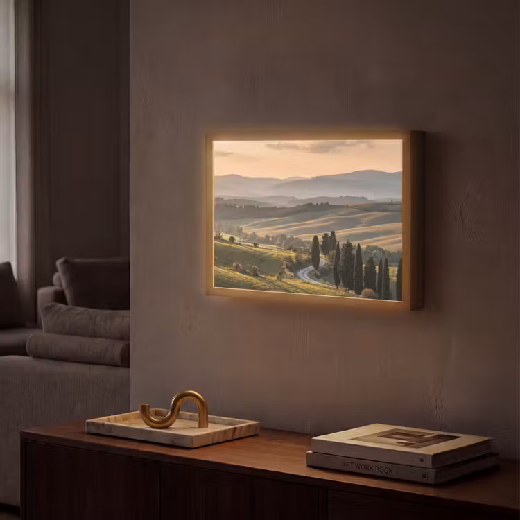 Lightbox - Wandlamp - Toscaans - Landschap - Heuvels — 2