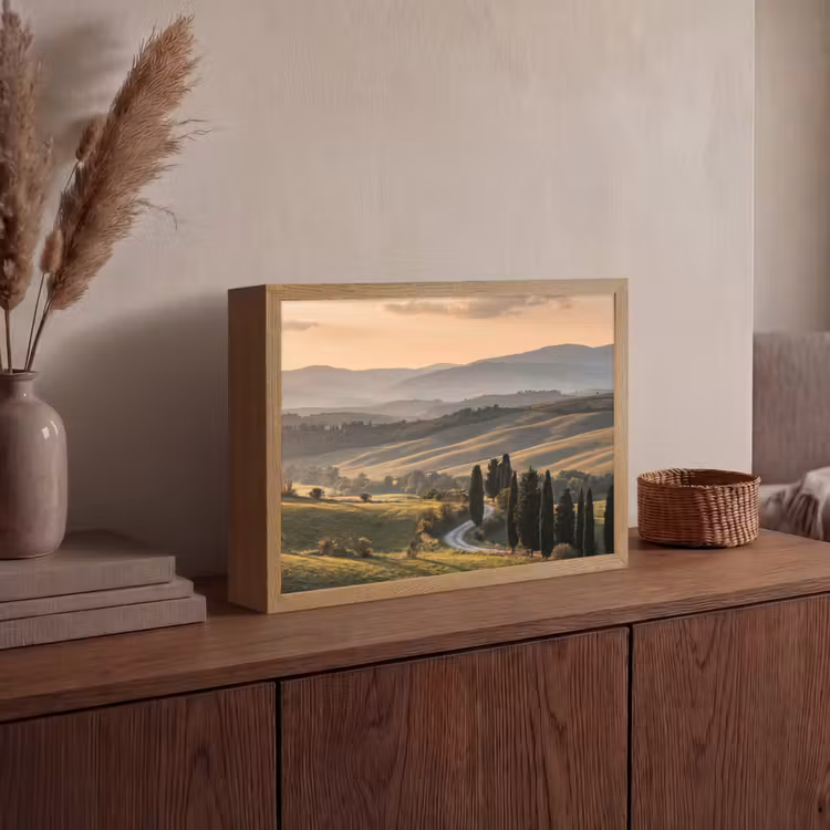 Lightbox - Wandlamp - Toscaans - Landschap - Heuvels — 4