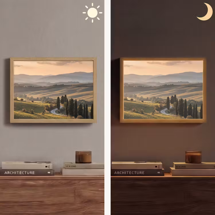 Lightbox - Wandlamp - Toscaans - Landschap - Heuvels — 6