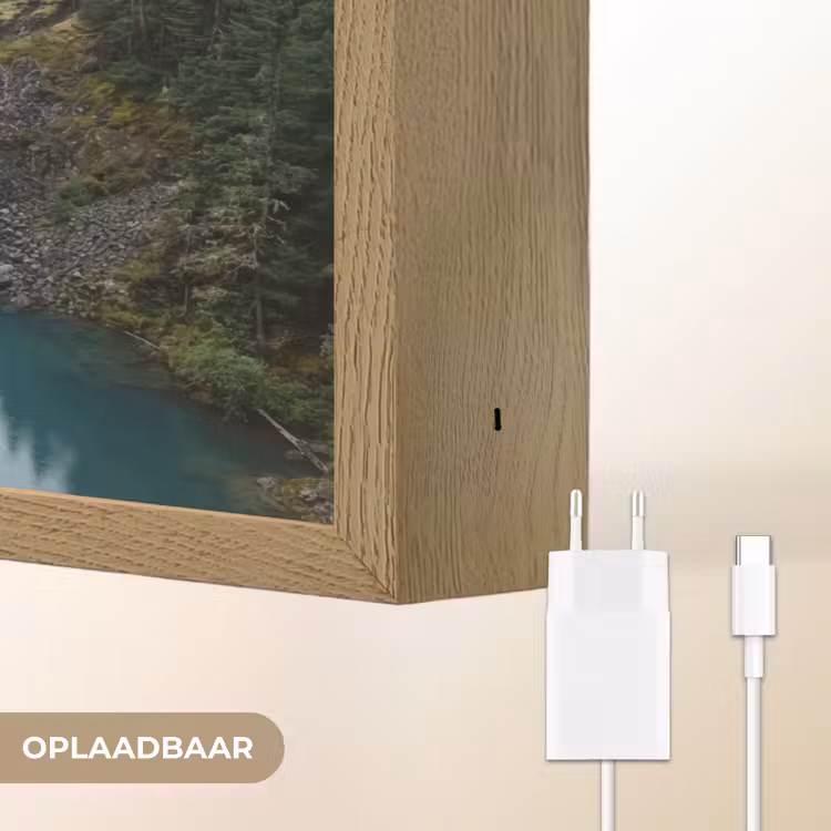 Lightbox - Wandlamp - Waterval - Bomen - Bergen — 7