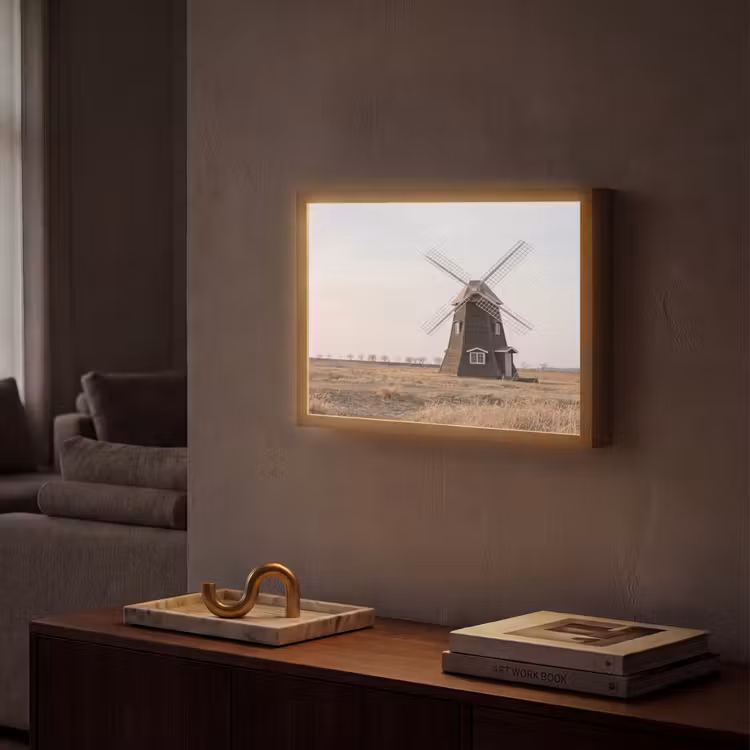 Lightbox - Wandlamp - Windmolens - Landschap - Veld — 2